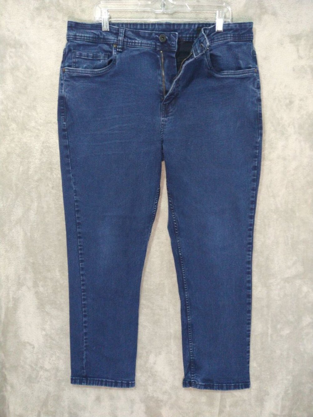 The Perfect Jean NYC Mens 38x30 Blue Denim Athletic Fit Stretch Dark Wash